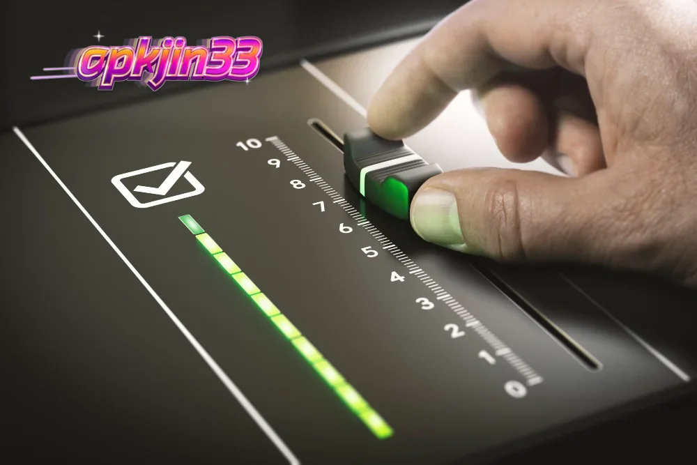 Antarmuka permainan slot modern dengan desain visual yang tajam dan intuitif.
